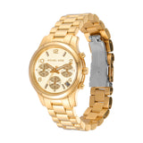 Buy Shop Michael Kors Runway Chronograph Gold Dial Gold Steel Strap Watch For Women - MK7326 USA Online