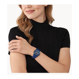 Buy Shop Michael Kors Runway Analog Blue Dial Blue Steel Strap Watch for Women - MK7332 USA Online