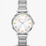 Buy Shop Michael Kors Addyson Quartz Silver Dial Silver Steel Strap Watch for Women - MK7417 USA Online