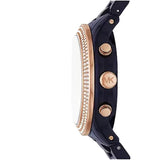 Buy Shop Michael Kors Runway Chronograph Blue Dial Blue Steel Strap Watch for Women - MK7423 USA Online