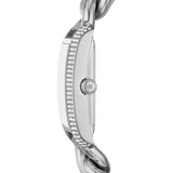 Buy Shop Michael Kors Emery Three Hand White Dial Silver Steel Strap Watch For Women - MK7438 USA Online