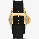 Buy Shop Michael Kors Everest Three-Hand Crystals Black Dial Black Rubber Strap Watch for Women - MK7440 USA Online