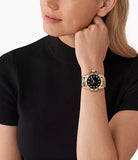 Buy Shop Michael Kors Everest Three-Hand Crystals Black Dial Black Rubber Strap Watch for Women - MK7440 USA Online