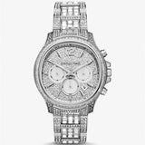 Buy Shop Michael Kors Sage Pavé Limited Edition Crystals Silver Dial Silver Steel Strap Watch for Women - MK7483LE USA Online