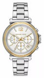 Buy Shop Michael Kors Maren Chronograph Silver Dial Silver Steel Strap Watch for Women - MK7495 USA Online