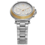 Buy Shop Michael Kors Maren Chronograph Silver Dial Silver Steel Strap Watch for Women - MK7495 USA Online