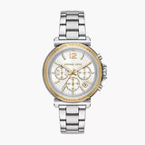 Buy Shop Michael Kors Maren Chronograph Silver Dial Silver Steel Strap Watch for Women - MK7495 USA Online