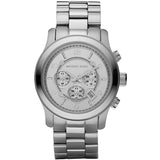 Buy Shop Michael Kors Runway Silver Dial Silver Steel Strap Watch for Men- MK8086 USA Online