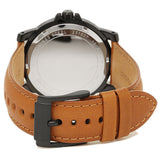 Buy Shop Michael Kors Paxton Analog Black Dial Brown Rubber Strap Watch For Men - MK8502 USA Online