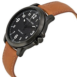 Buy Shop Michael Kors Paxton Analog Black Dial Brown Rubber Strap Watch For Men - MK8502 USA Online