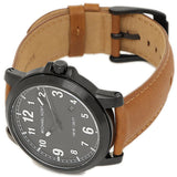 Buy Shop Michael Kors Paxton Analog Black Dial Brown Rubber Strap Watch For Men - MK8502 USA Online