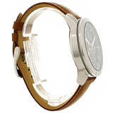 Buy Shop Michael Kors Ryker Chronograph Analog Blue Dial Brown Leather Strap Watch For Men - MK8518 USA Online