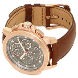 Buy Shop Michael Kors Ryker Analog Gray Dial Brown Leather Strap Watch For Men - MK8519 USA Online