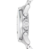 Buy Shop Michael Kors Brecken Chronograph Silver Dial Silver Steel Strap Watch For Women - MK8562 USA Online