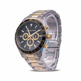 Buy Shop Michael Kors Layton Chronograph Black Dial Two Tone Steel Strap Watch For Men - MK8784 USA Online