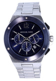 Michael Kors Lennox Chronograph Blue Dial Silver Steel Strap Watch For Men - MK8938