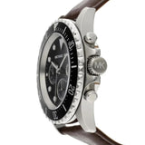 Buy Shop Michael Kors Everest Chronograph Black Dial Brown Leather Strap Watch For Men - MK9054 USA Online