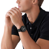 Buy Shop Michael Kors Accelerator Chronograph Black Dial Black Nylon Strap Watch for Men - MK9143 USA Online