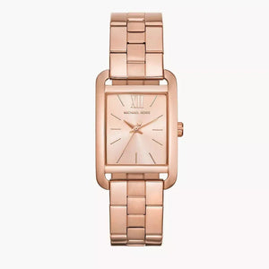 Buy Shop Michael Kors Monroe Three Hand Rose Gold Dial Rose Gold Steel Strap Watch for Women - MKO1032 USA Online