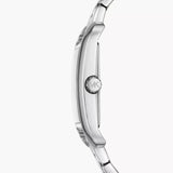 Buy Shop Michael Kors Monroe Three Hand Silver Dial Silver Steel Strap Watch for Women - MKO1033 USA Online
