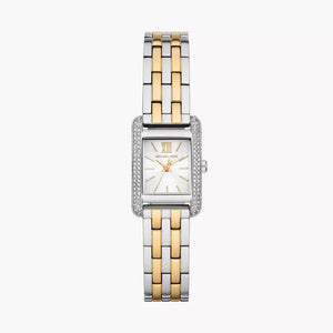 Buy Shop Michael Kors Three-Hand White Dial Two Tone Steel Strap Watch for Women - MKO1035 USA Online