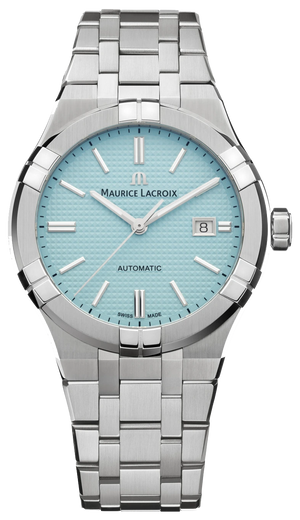 Maurice Lacroix Aikon Automatic Limited Summer Edition Blue Dial Silver Steel Strap Watch For Men - AI6008-SS00F-431-1