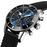 Buy Shop Breitling Superocean Heritage B01 Chronograph 44 Blue Dial Black Mesh Bracelet Watch for Men - AB0162121C1S1 USA Online