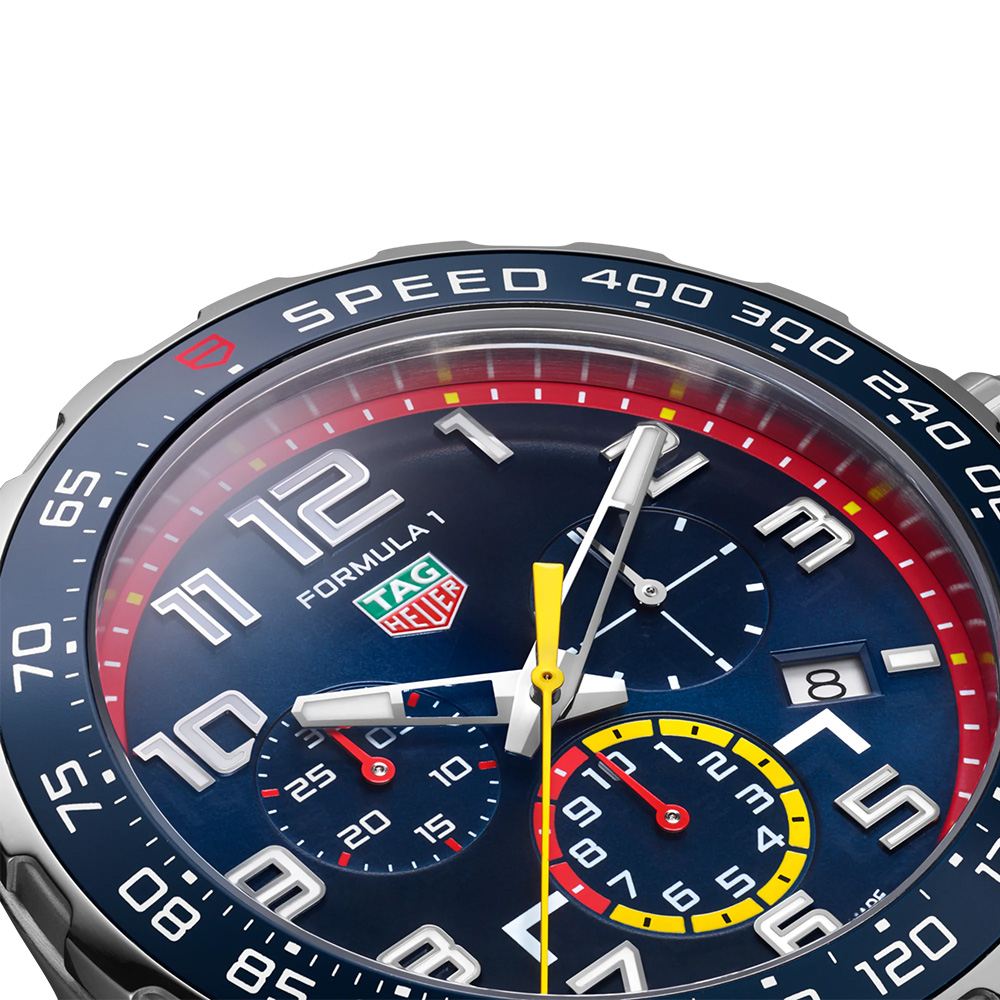 Buy Shop Tag Heuer Formula 1 Aston Martin Red Bull Racing Blue Dial Silver Steel Strap Watch for Men - CAZ101AB.BA0842 USA Online
