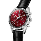 Buy Shop Tag Heuer Carrera Automatic Chronograph Red Dial Black Leather Strap Watch for Men - CBK221G.FC6479 USA Online