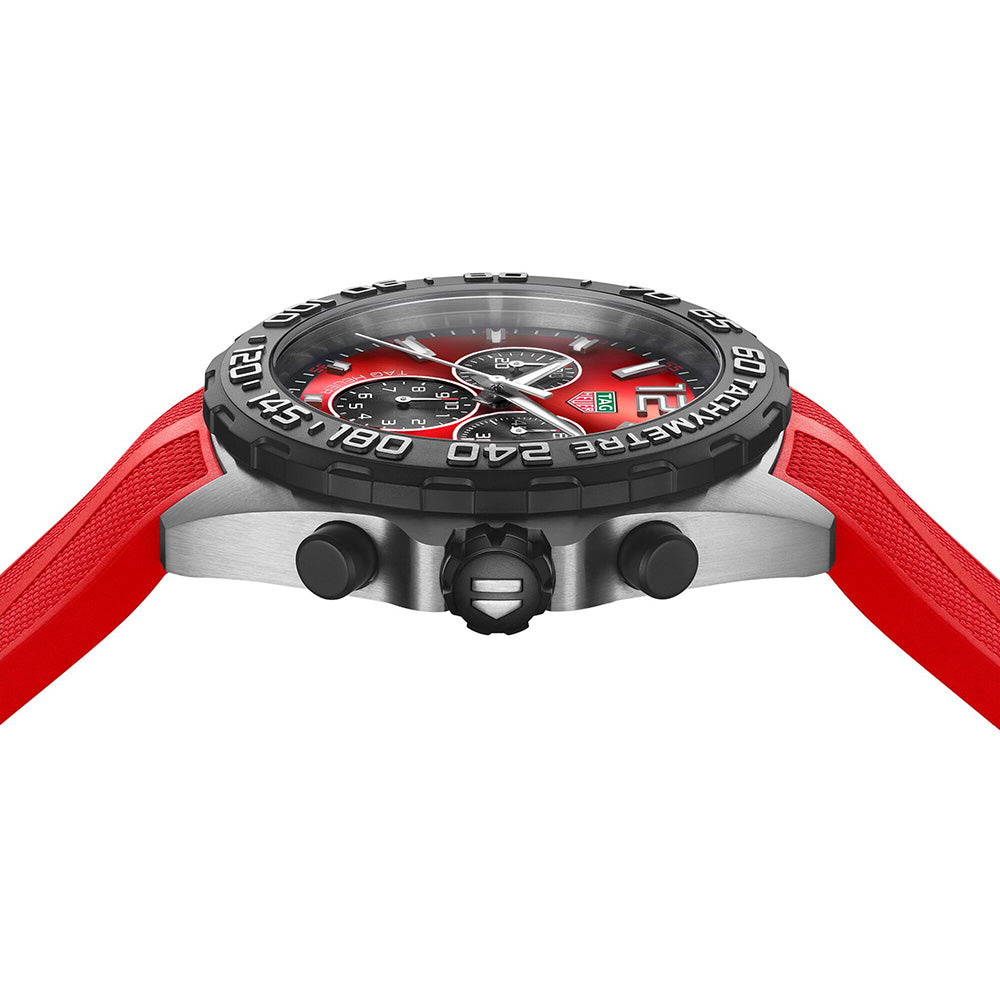 Buy Shop Tag Heuer Formula 1 Chronograph Red Dial Red Rubber Strap Watch for Men - CAZ101AN.FT8055 USA Online