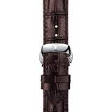 Tissot T Classic Ballade Powermatic 80 Lady Silver Dial Brown Leather Strap Watch For Women - T108.408.26.037.00