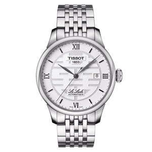 Buy Shop Tissot Le Locle Double Happiness Automatic Silver Dial Silver Steel Strap Watch For Men - T41.1.833.50 USA Online