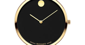 Buy Shop Movado 70th Anniversary Special Edition Black Dial 35mm Watch For Women - 0607137 USA Online
