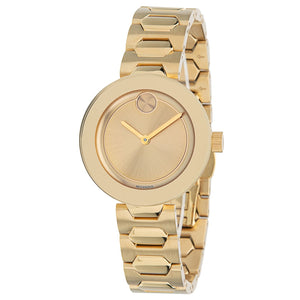 Buy Shop Movado Bold Gold Dial Gold Steel Strap Watch For Women - 3600382 USA Online