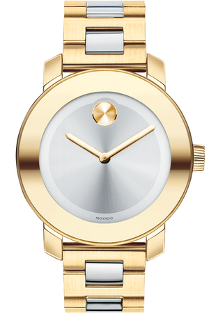Buy Shop Movado Bold Silver Dial Two Tone Steel Strap Watch for Women - 3600129 USA Online