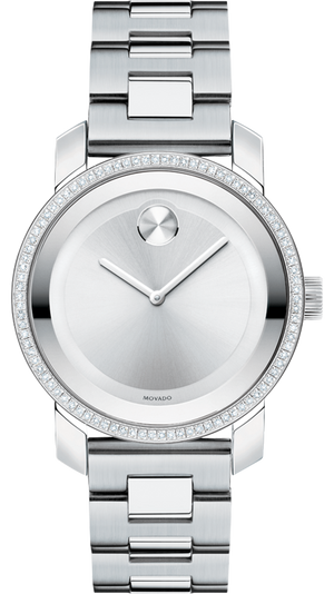 Buy Shop Movado Bold Diamonds Silver Dial Silver Steel Strap Watch for Women - 3600149 USA Online