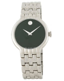 Buy Shop Movado Classic Quartz Black Dial Silver Steel Strap Watch for Men - 0606337 USA Online