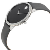 Buy Shop Movado Museum 70th Anniversary Grey Dial Grey Leather Strap Watch For Women - 0607144 USA Online