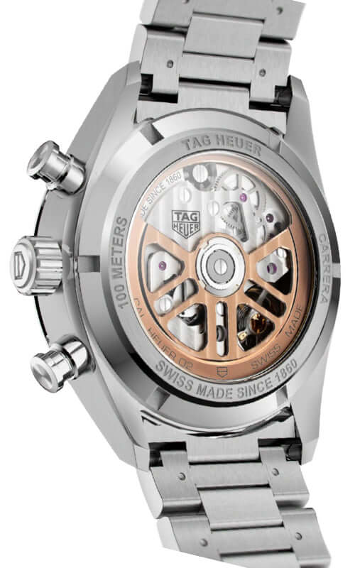 Buy Shop Tag Heuer Carrera Chronograph Black Dial Silver Steel Strap Watch for Men - CBN2010.BA0642 USA Online