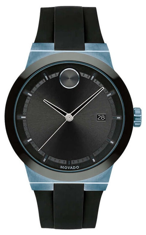 Buy Shop Movado Bold Fusion Black Dial Black Rubber Strap Watch for Men - 3600626 USA Online