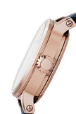 Buy Shop Fossil Original Boyfriend Skeleton White Dial Blue Leather Strap Watch for Women - ME3086 USA Online