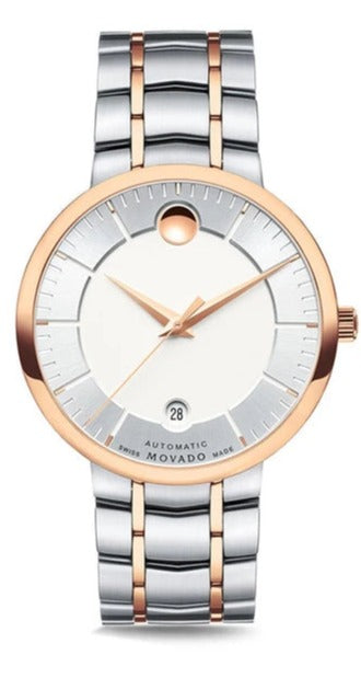 Buy Shop Movado 1881 Automatic Silver Dial Two Tone Steel Strap Watch For Men - 607063 USA Online