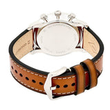Buy Shop Fossil Goodwin Chronograph Blue Dial Brown Leather Strap Watch for Men - FS5414 USA Online