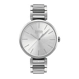 Hugo Boss Allusion Quartz Silver Dial Silver Steel Strap Watch For Women - 1502414