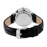 Buy Shop Daniel Wellington Petite Sheffield Black Dial Black Leather Strap Watch For Women - DW00100180 USA Online