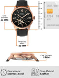 Buy Shop Fossil Townsman Automatic Black Dial Black Leather Strap Watch for Men - ME3170 USA Online