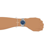 Buy Shop Fossil Bowman Chronograph Blue Dial Silver Steel Strap Watch for Men - FS5604 USA Online