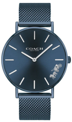 Buy Shop Coach Perry Blue Dial Blue Mesh Bracelet Watch for Women - 14503485 USA Online