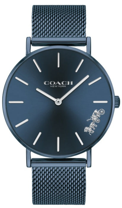 Buy Shop Coach Perry Blue Dial Blue Mesh Bracelet Watch for Women - 14503485 USA Online