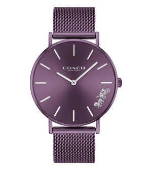 Buy Shop Coach Perry Purple Dial Purple Mesh Bracelet Watch for Women - 14503484 USA Online